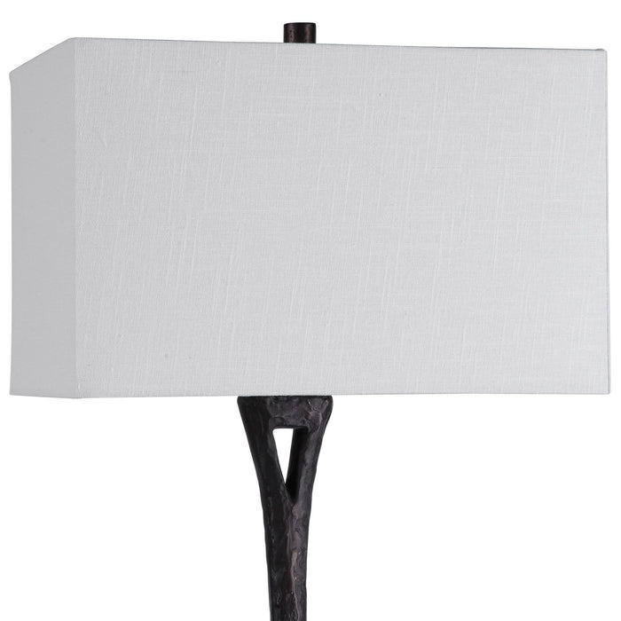 Uttermost 28297 One Light Table Lamp, Aged Black