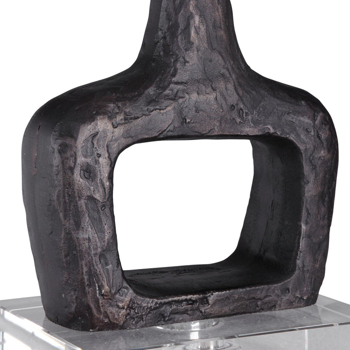 Uttermost 28297 One Light Table Lamp, Aged Black
