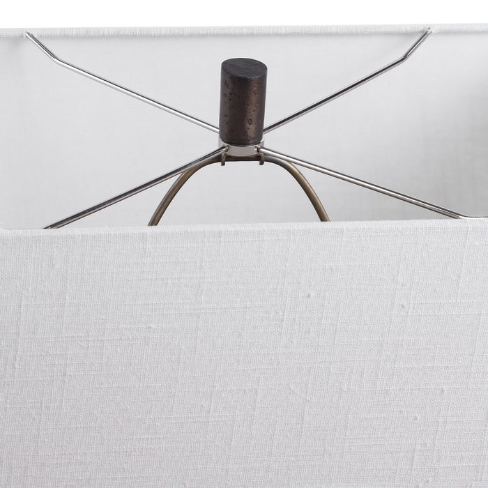 Uttermost 28297 One Light Table Lamp, Aged Black
