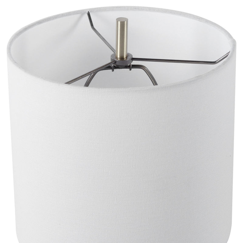 Uttermost 28332-1 One Light Table Lamp, Brushed Light Brass