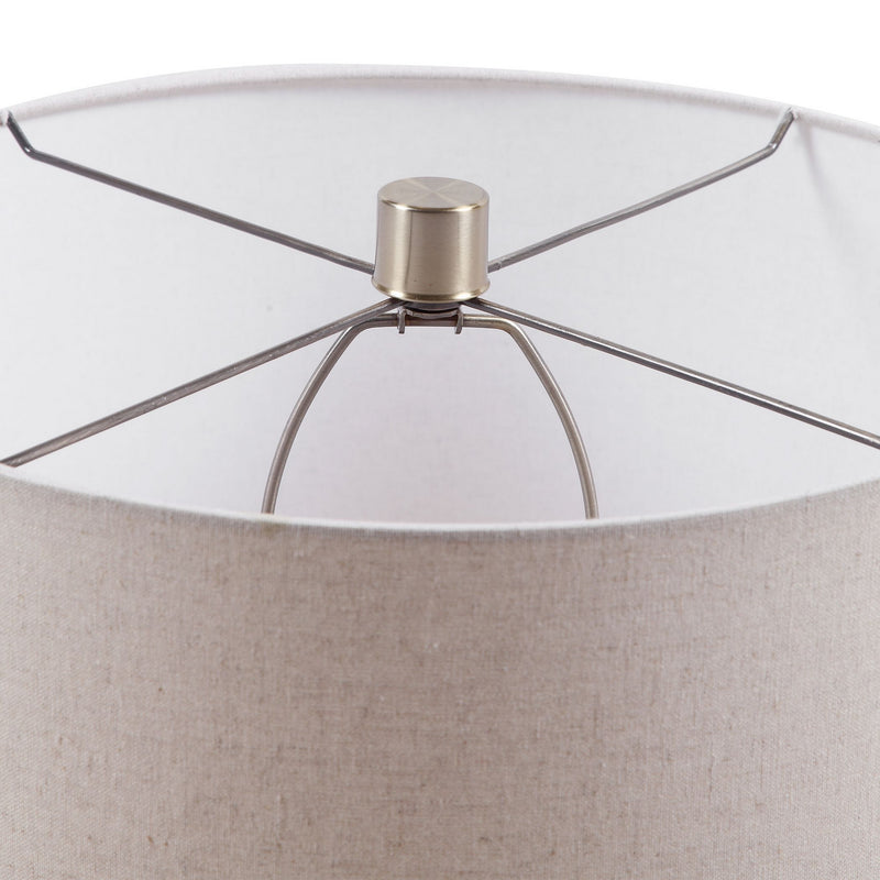 Uttermost 28333 One Light Table Lamp, Brushed Nickel