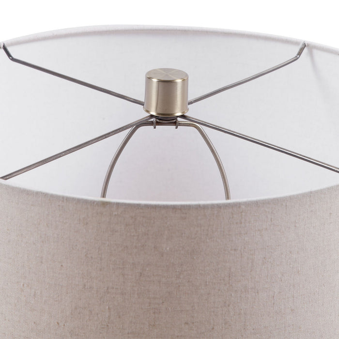 Uttermost 28333 One Light Table Lamp, Brushed Nickel