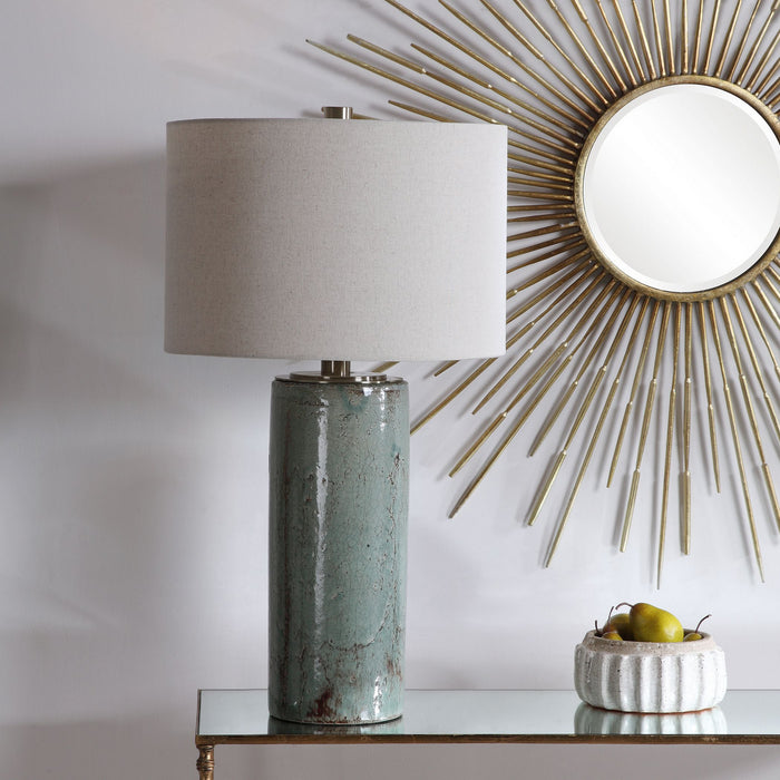 Uttermost 28333 One Light Table Lamp, Brushed Nickel