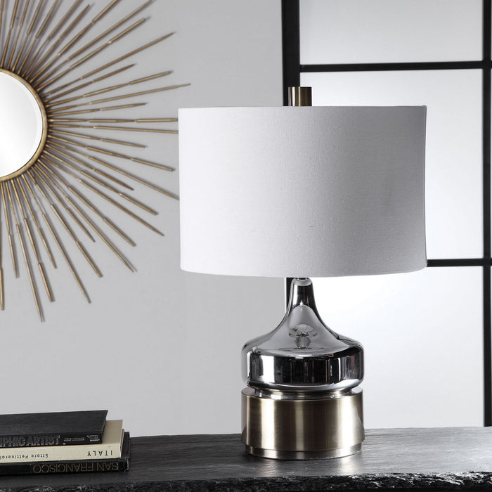 Uttermost 28337-1 One Light Table Lamp, Antique Brass
