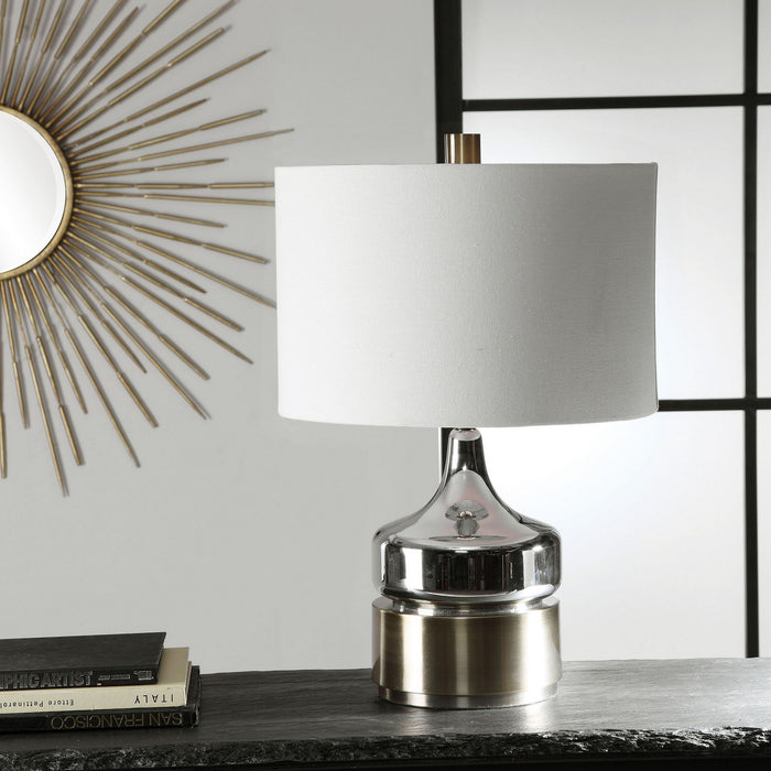 Uttermost 28337-1 One Light Table Lamp, Antique Brass