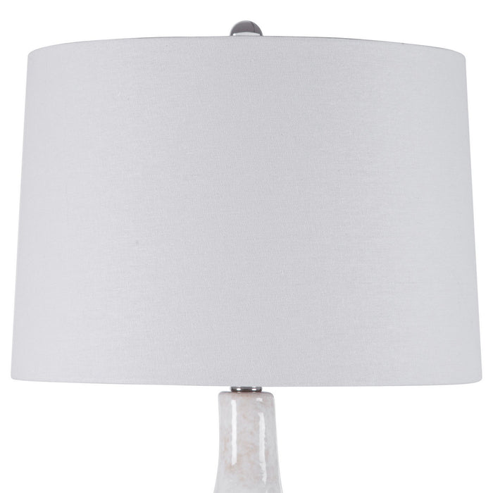 Uttermost 28339-1 One Light Table Lamp, Brushed Nickel