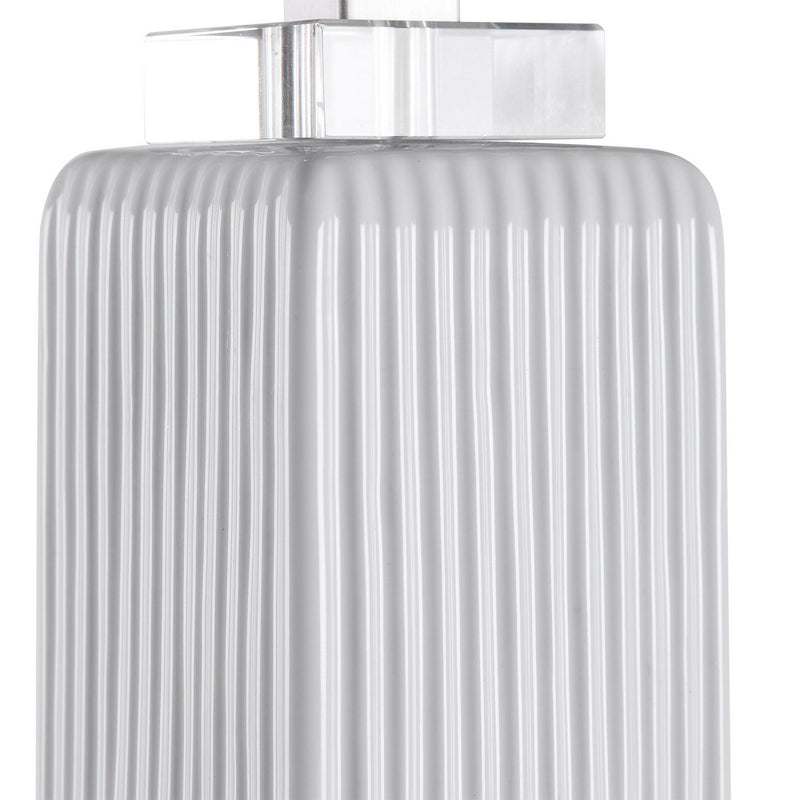 Uttermost 28348-1 One Light Buffet Lamp, Brushed Nickel