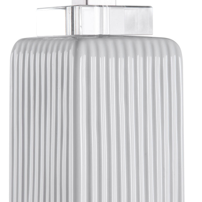 Uttermost 28348-1 One Light Buffet Lamp, Brushed Nickel