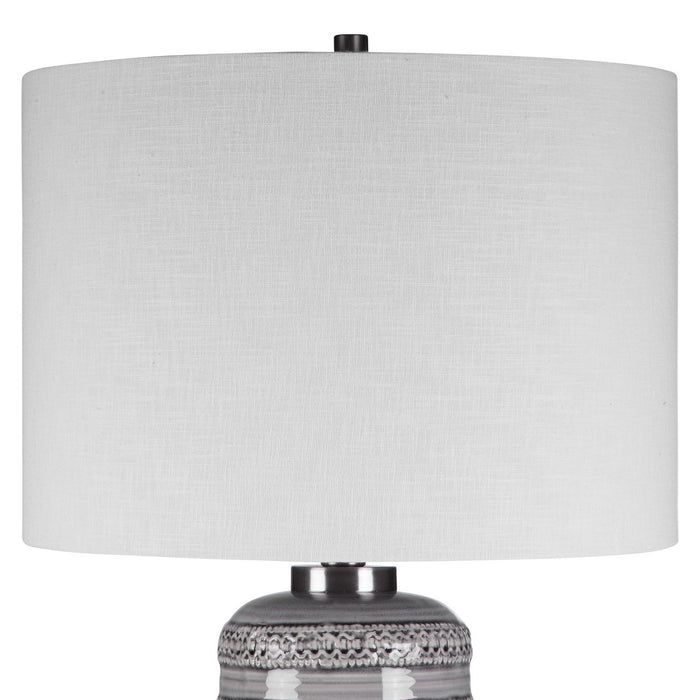 Uttermost 28354-1 One Light Table Lamp, Brushed Nickel