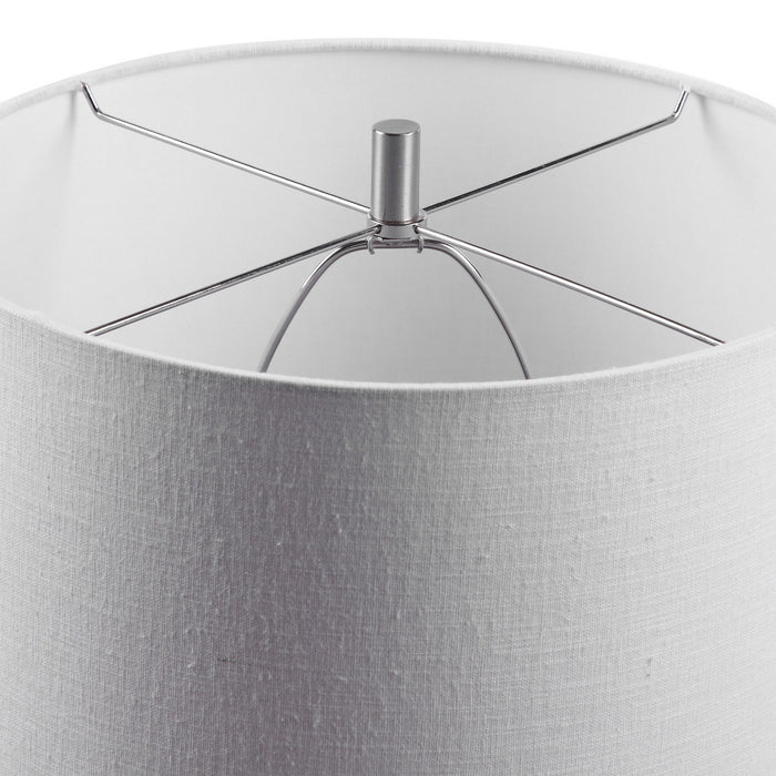 Uttermost 28354-1 One Light Table Lamp, Brushed Nickel