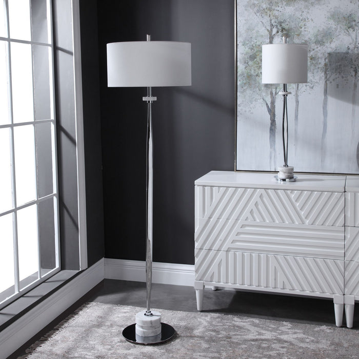 Uttermost 29749-1 One Light Buffet Lamp, Chrome