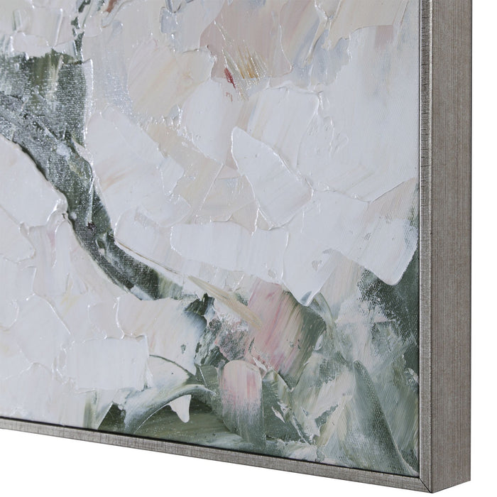 Uttermost 31419 Hand Painted Art, Antique Silver Leaf