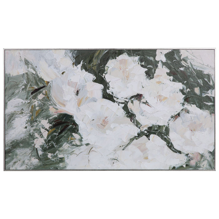 Uttermost 31419 Hand Painted Art, Antique Silver Leaf