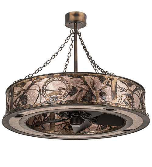 Meyda Tiffany 193177 16 Light Chandel-Air, Antique Copper