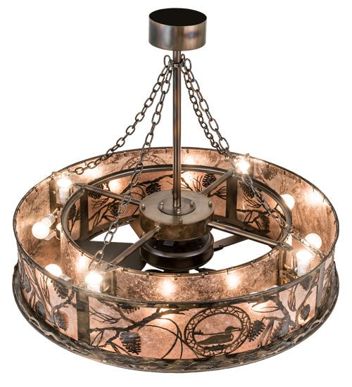 Meyda Tiffany 193177 16 Light Chandel-Air, Antique Copper