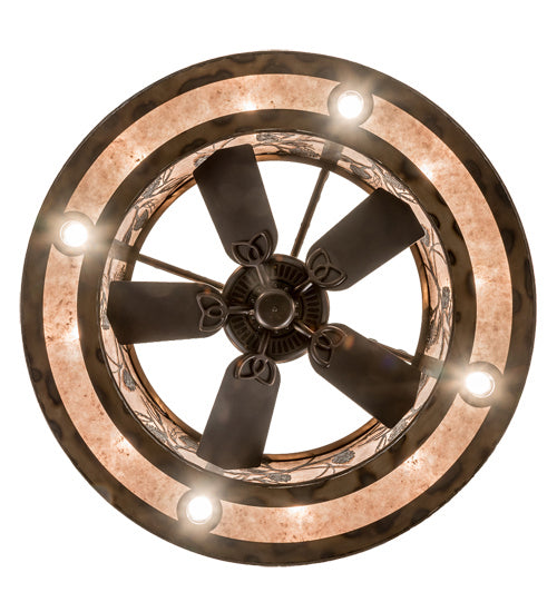 Meyda Tiffany 193177 16 Light Chandel-Air, Antique Copper
