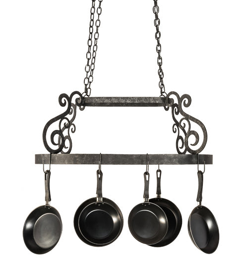 Meyda Tiffany 193623 38"Pot Rack, Smoke