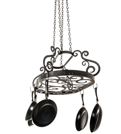 Meyda Tiffany 193623 38"Pot Rack, Smoke
