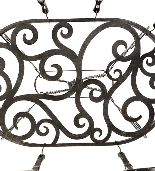 Meyda Tiffany 193623 38"Pot Rack, Smoke