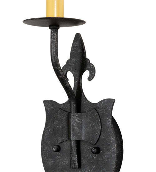 Meyda Tiffany 203930 One Light Wall Sconce, Gunmetal