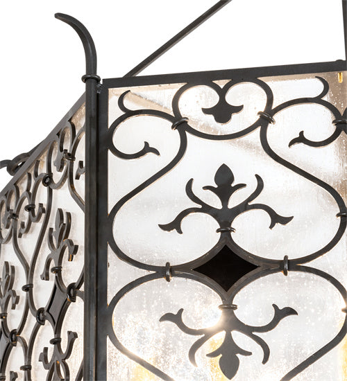 Meyda Tiffany 214179 12 Light Pendant, Hand Rubbed Iron