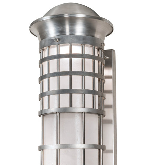 Meyda Tiffany 217317 LED Wall Sconce, Brushed Stainless Steel