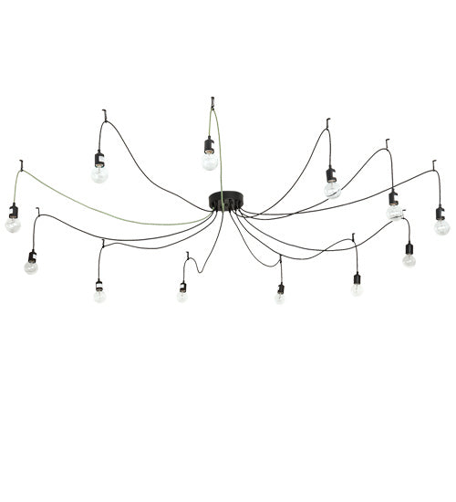 Meyda Tiffany 218827 LED Pendant, Solar Black