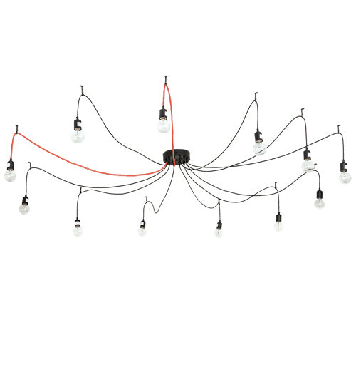 Meyda Tiffany 218832 LED Pendant, Solar Black