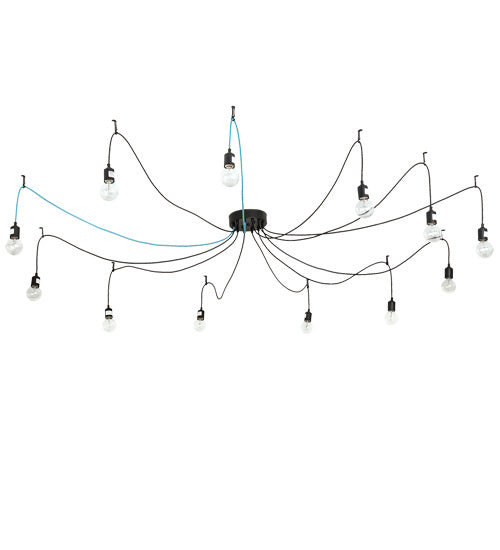 Meyda Tiffany 218833 LED Pendant, Solar Black
