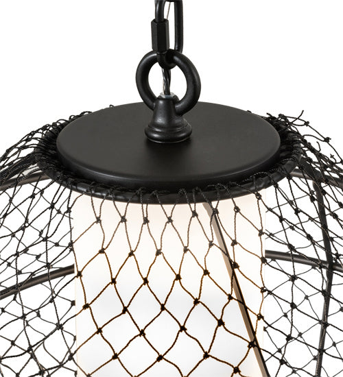 Meyda Tiffany 218943 LED Pendant, Solar Black