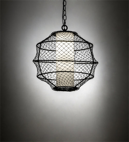 Meyda Tiffany 218943 LED Pendant, Solar Black