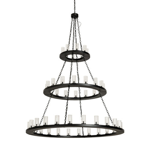 Meyda Tiffany 221385 48 Light Chandelier, Textured Black