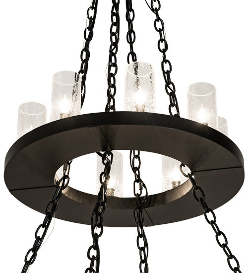 Meyda Tiffany 221385 48 Light Chandelier, Textured Black