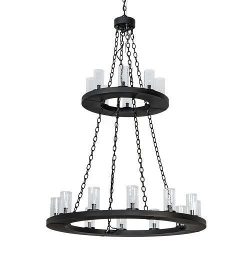 Meyda Tiffany 221404 20 Light Chandelier, Textured Black