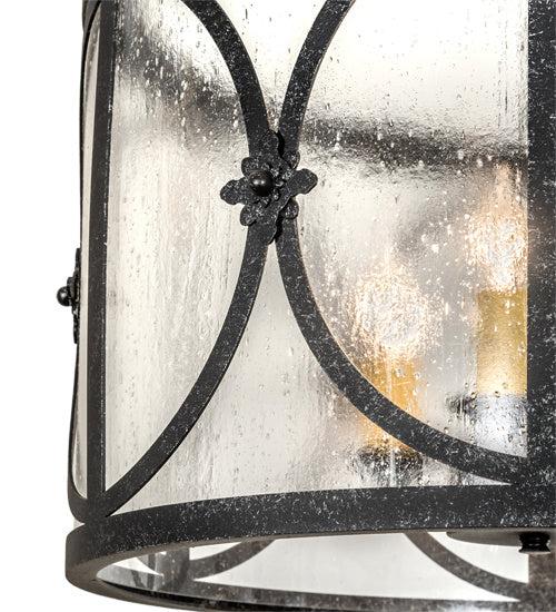 Meyda Tiffany 221458 Three Light Pendant, Gun Metal