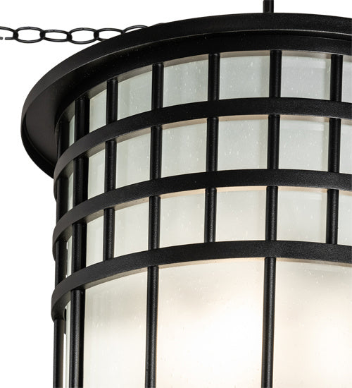 Meyda Tiffany 221578 Six Light Pendant, Solar Black