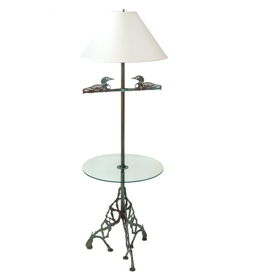 Meyda Tiffany 221612 One Light Floor Lamp, Antique Copper Verdi