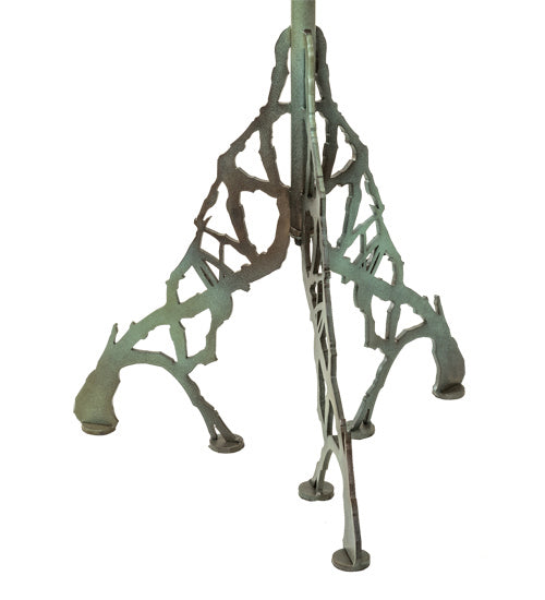 Meyda Tiffany 221612 One Light Floor Lamp, Antique Copper Verdi