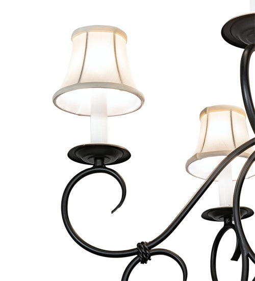 Meyda Tiffany 221766 Ten Light Chandelier, Blackwash