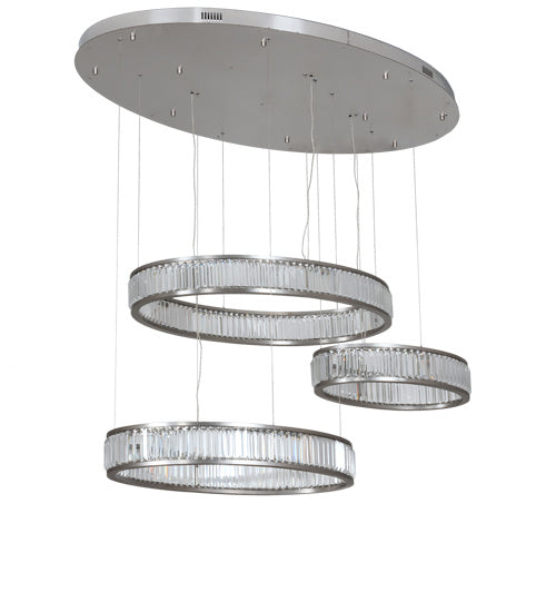 Meyda Tiffany 222267 LED Pendant, Brushed Stainless Steel