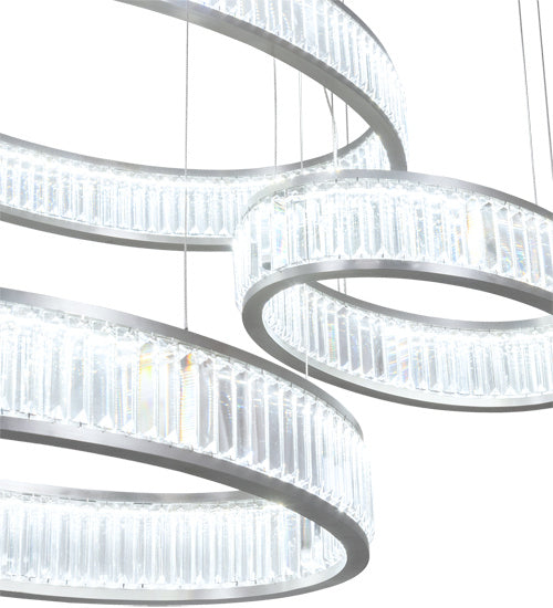 Meyda Tiffany 222267 LED Pendant, Brushed Stainless Steel