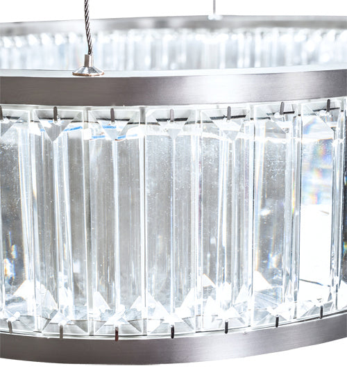 Meyda Tiffany 222267 LED Pendant, Brushed Stainless Steel