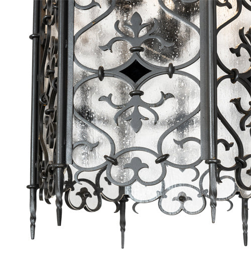 Meyda Tiffany 223517 Six Light Pendant, Hand Rubbed Iron