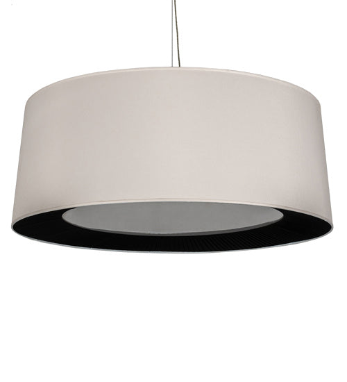 Meyda Tiffany 224023 Five Light Pendant, Flat Black And Gloss White