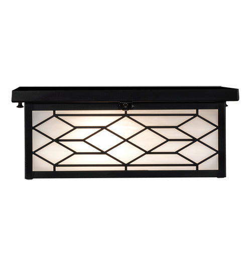 Meyda Tiffany 224238 Two Light Flushmount, Craftsman Brown