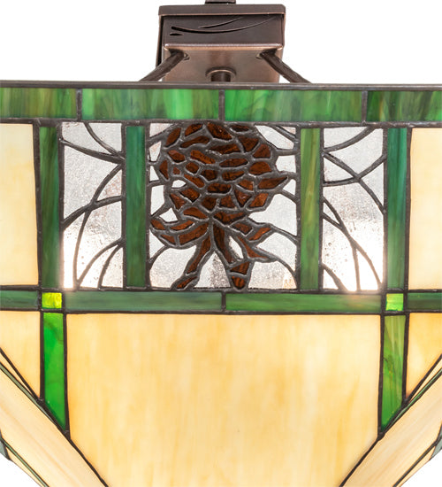 Meyda Tiffany 224378 Four Light Pendant, Mahogany Bronze