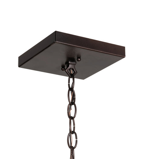 Meyda Tiffany 224378 Four Light Pendant, Mahogany Bronze