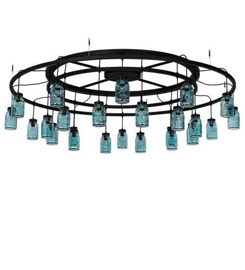 Meyda Tiffany 224641 24 Light Chandelier, Textured Black