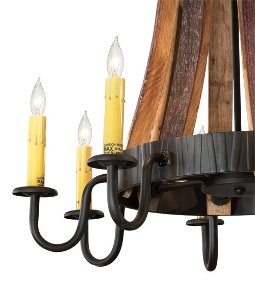 Meyda Tiffany 224987 Eight Light Chandelier, Oil Rubbed Bronze