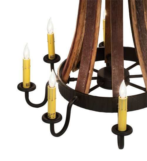 Meyda Tiffany 224987 Eight Light Chandelier, Oil Rubbed Bronze